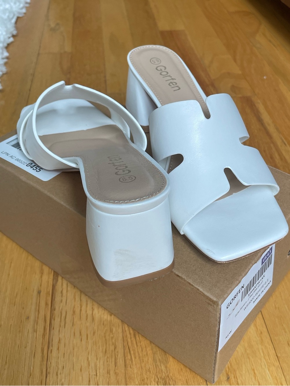 White Slide Sandals for Women